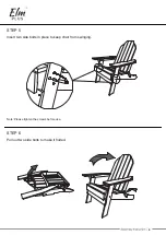 Preview for 5 page of Elm Plus HDPE FOLDING ADIRONDACK CHAIR Assembly Instruction