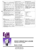 Предварительный просмотр 2 страницы ELM Matrix S-10 Quick Start Manual