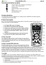 Предварительный просмотр 24 страницы Elma Instruments 5706445410286 Manual