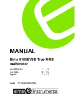 Elma Instruments 6100EVSE Manual preview