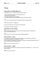 Preview for 14 page of Elma Instruments ContiLight User Manual