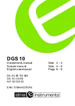 Preview for 1 page of Elma Instruments DGS-10 User Manual