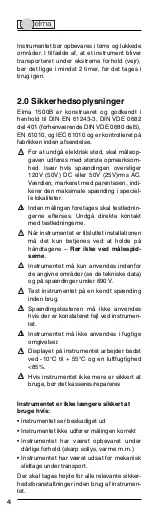 Preview for 4 page of Elma Instruments Elma 1500B User Manual