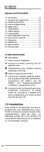 Preview for 12 page of Elma Instruments Elma 1500B User Manual