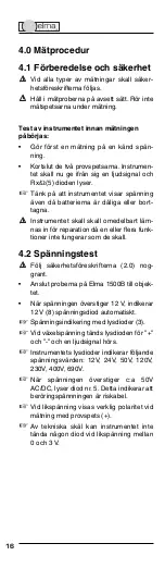 Preview for 16 page of Elma Instruments Elma 1500B User Manual