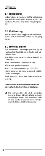 Preview for 18 page of Elma Instruments Elma 1500B User Manual