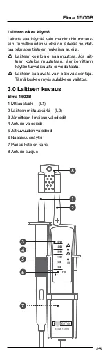 Preview for 25 page of Elma Instruments Elma 1500B User Manual