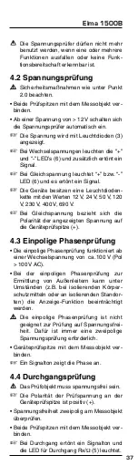 Preview for 37 page of Elma Instruments Elma 1500B User Manual