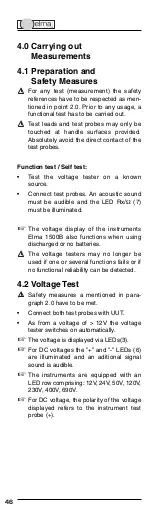 Preview for 46 page of Elma Instruments Elma 1500B User Manual