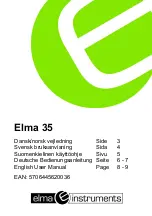 Elma Instruments Elma 35 User Manual предпросмотр