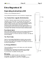 Preview for 8 page of Elma Instruments Elma 35 User Manual