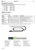 Предварительный просмотр 8 страницы Elma Instruments Elma 712 Manual