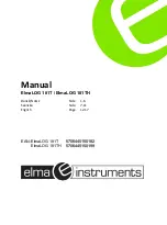 Preview for 1 page of Elma Instruments ElmaLOG 181T Manual