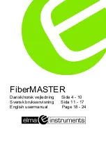 Elma Instruments FiberMASTER User Manual предпросмотр