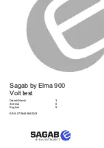 Preview for 1 page of Elma Instruments Sagab Elma 900 User Manual