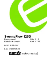 Предварительный просмотр 1 страницы Elma Instruments SwemaFlow 125D User Manual