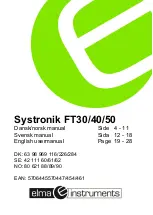 Elma Instruments Systronik FT30 User Manual предпросмотр