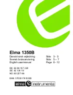 Elma 1350B User Manual preview