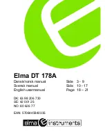 Elma DT 178A User Manual preview