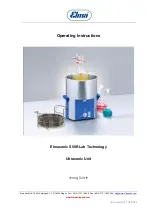 Предварительный просмотр 1 страницы Elma Elmasonic S50R Operating Instructions Manual