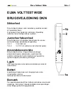 Preview for 2 page of Elma VOLTTEST WIDE Operating Instructions Manual