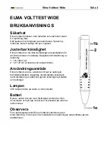 Preview for 3 page of Elma VOLTTEST WIDE Operating Instructions Manual