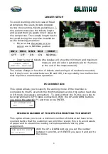 Preview for 8 page of ELMAC Galileo Pro Ticket Eater User Manual