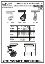 Preview for 2 page of ELMARK SKY TL5016 Instructions For Installation And Use