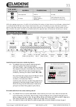 Предварительный просмотр 11 страницы Elmdene 2405ST Series Manual