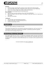 Предварительный просмотр 2 страницы Elmdene VRS124000-P Series Instruction Sheet