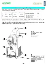 Предварительный просмотр 22 страницы ELMECO Quickream Use And Maintenance Manual