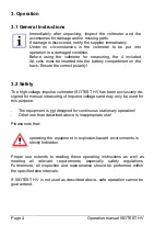 Preview for 4 page of ELMED ISOTEST HV Operation Manual