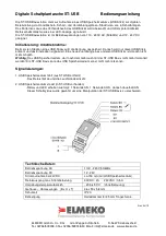 Preview for 1 page of ELMEKO ST-USB Operating Instructions