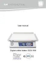 Предварительный просмотр 1 страницы Elmi DOS-10M User Manual