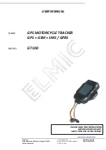 Preview for 1 page of Elmic GT100 User Manual