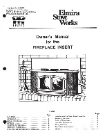 Предварительный просмотр 1 страницы Elmira Stove Works Fireplace Owner'S Manual