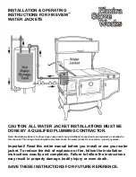 Elmira Stove Works Fireview Water Jackets Installation And Operating Instructions Manual предпросмотр