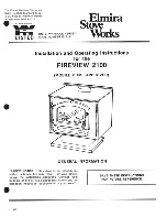 Elmira Stove Works Firewiew 2100 Installation And Operating Instructions Manual preview