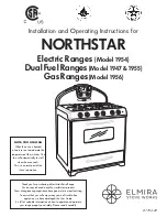 Preview for 1 page of Elmira Stove Works NORTHSTAR 1947 Installation And Operating Instructions Manual