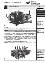 Elmo Rietschle ZEPHYR VLR 100 Instruction And Service Manual предпросмотр