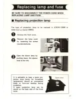 Preview for 19 page of Elmo 16-CL Optical Instruction Manual