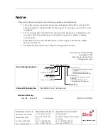 Предварительный просмотр 2 страницы Elmo 95VDC Installation Manual