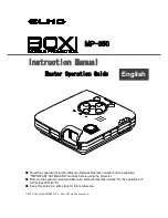 Preview for 1 page of Elmo Boxi MP-350 Instruction Manual