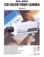 Elmo CCD Color Video Camera TSN410H Brochure & Specs preview