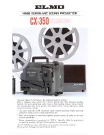 Предварительный просмотр 1 страницы Elmo CX-350 Xenon Specifications