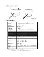 Preview for 3 page of Elmo Dome Camera TND4004 Instruction Manual