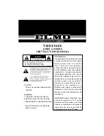 Elmo Dome Camera TND4104X Instruction Manual preview