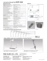 Preview for 2 page of Elmo EDP-X20 Specifications