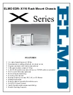 Elmo EDR-X116 Specifications preview