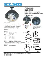 Предварительный просмотр 1 страницы Elmo ELB-110C Specifications